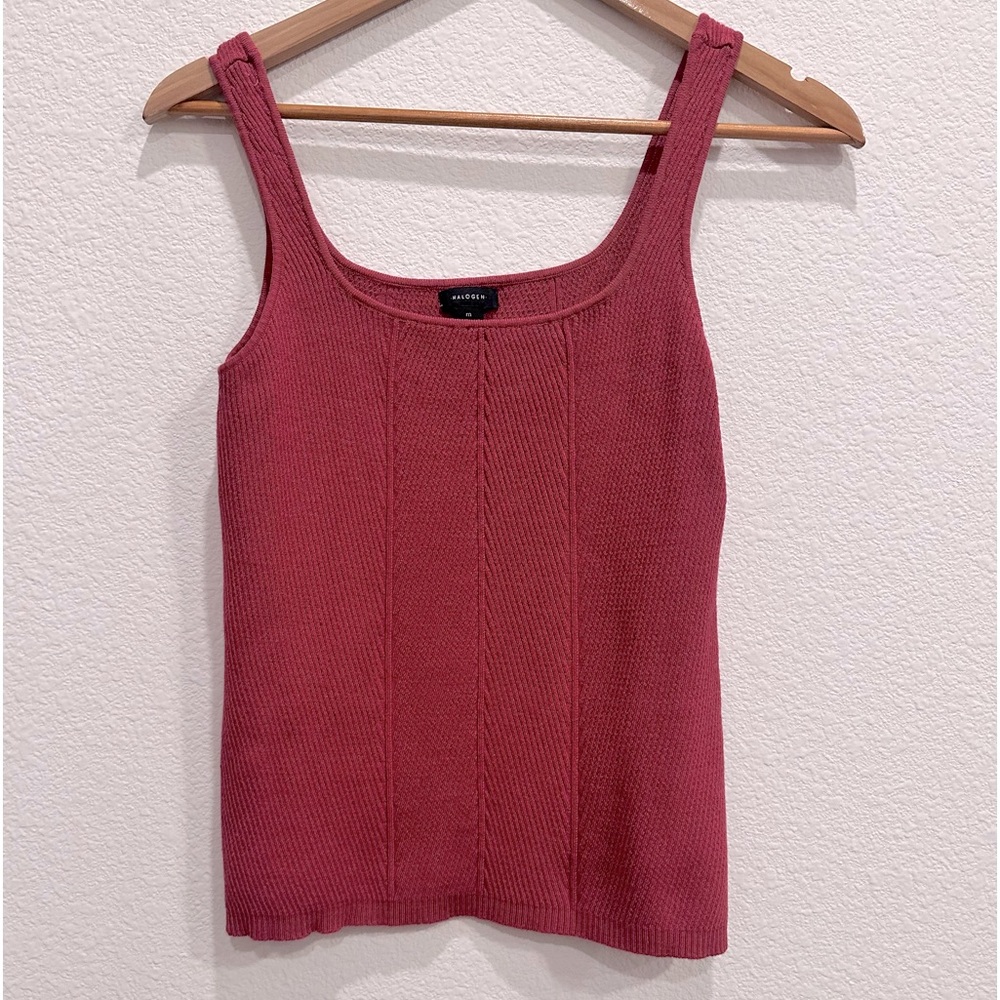 Halogen Transfer Rib Sweater Tank - Picture 2 of 5